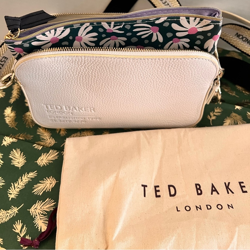 leather cross-body bag & unbranded make up bag - Picture 3 of 16
